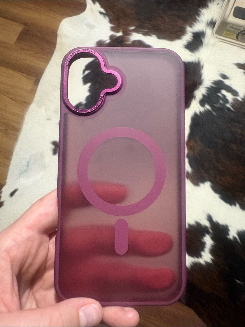 Maroon Mag Safe iPhone 16 Plus Case